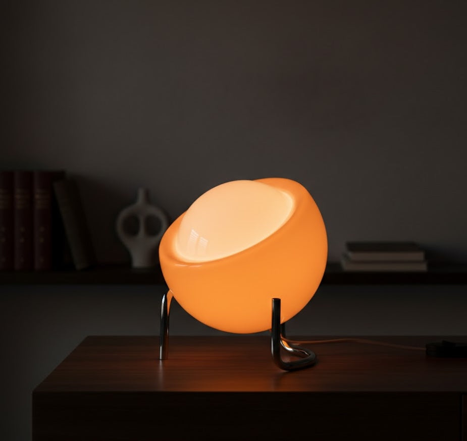 Orange Lamp on a dark background